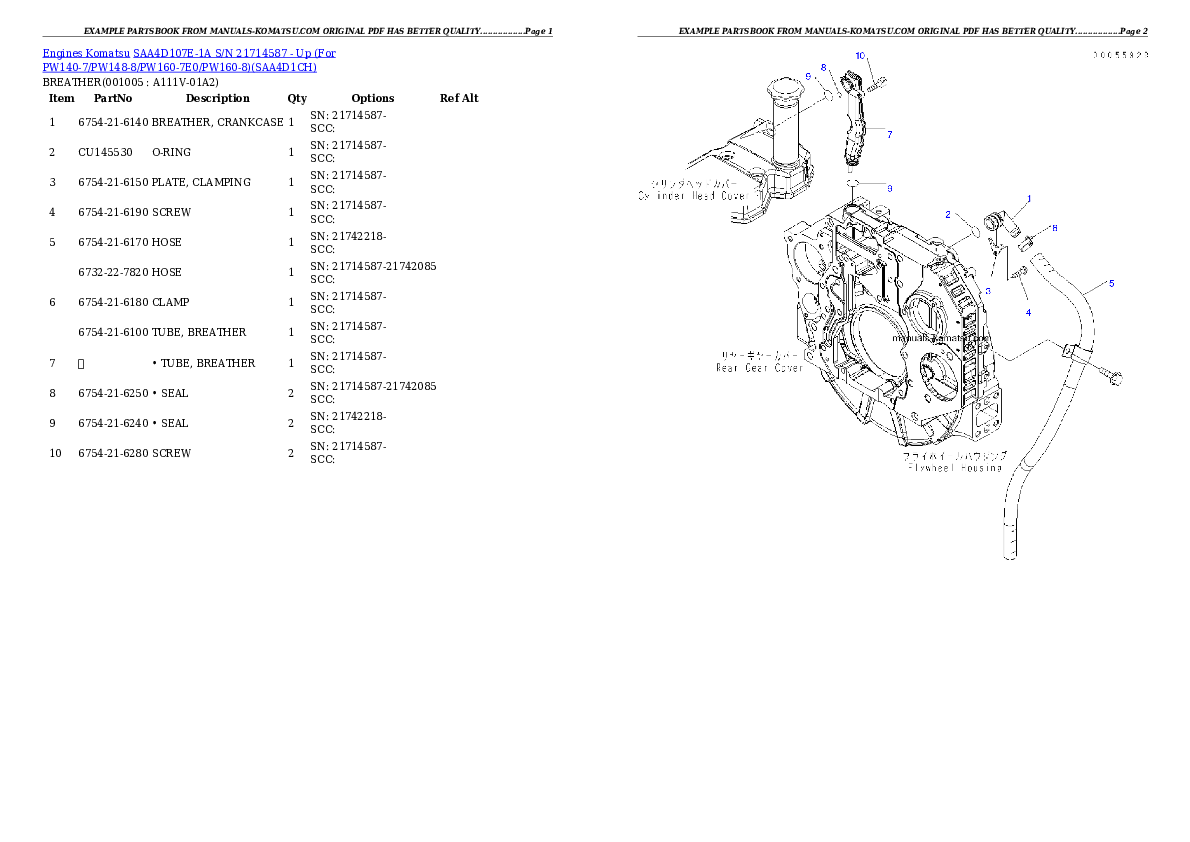 Protected: SAA4D107E-1A S/N 21714587 – Up (For PW140-7/PW148-8/PW160-7E0/PW160-8) Partsbook