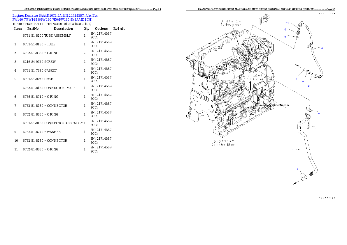 Protected: SAA4D107E-1A S/N 21714587 – Up (For PW140-7/PW148-8/PW160-7E0/PW160-8) Partsbook