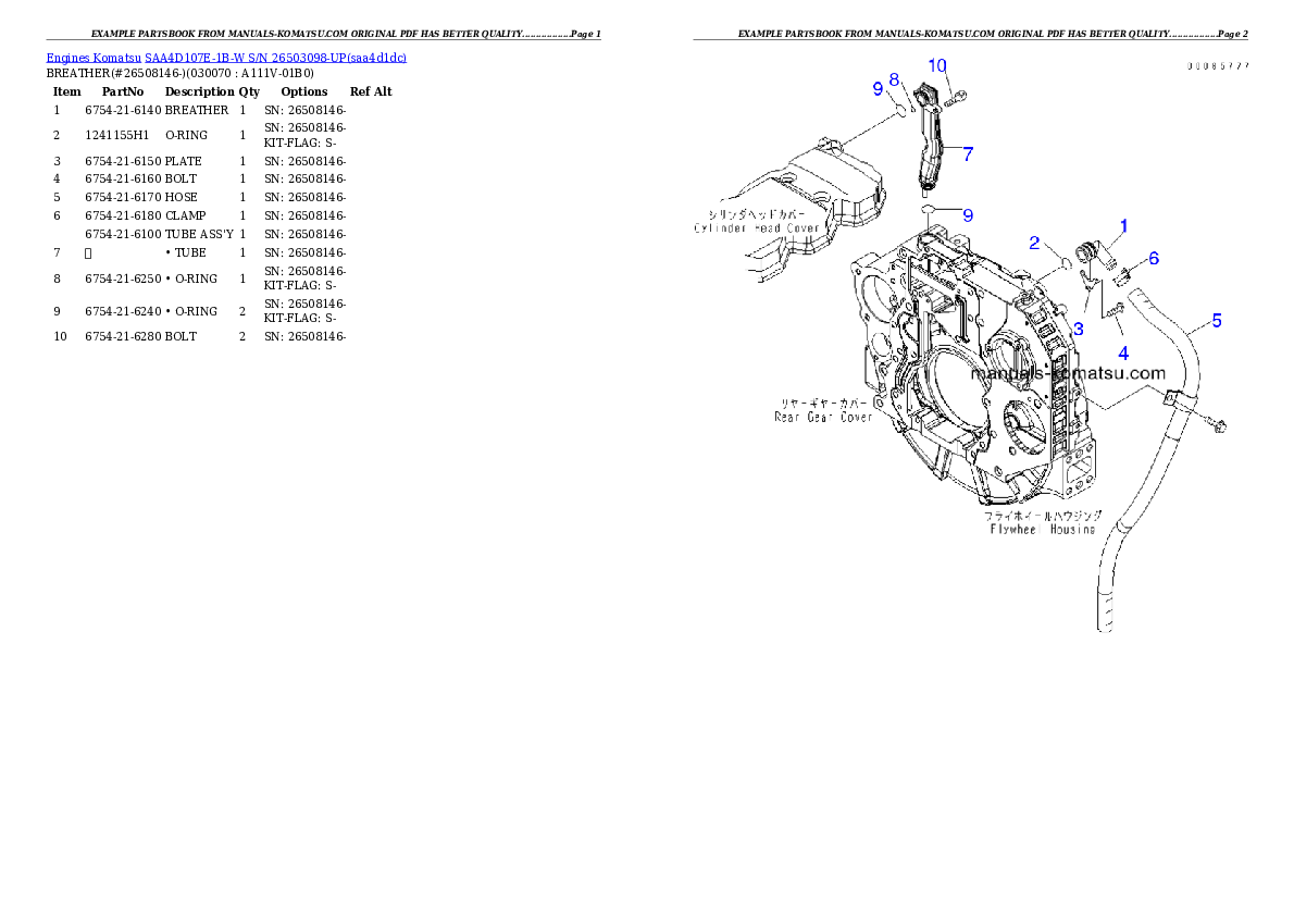 Protected: SAA4D107E-1B-W S/N 26503098-UP Partsbook