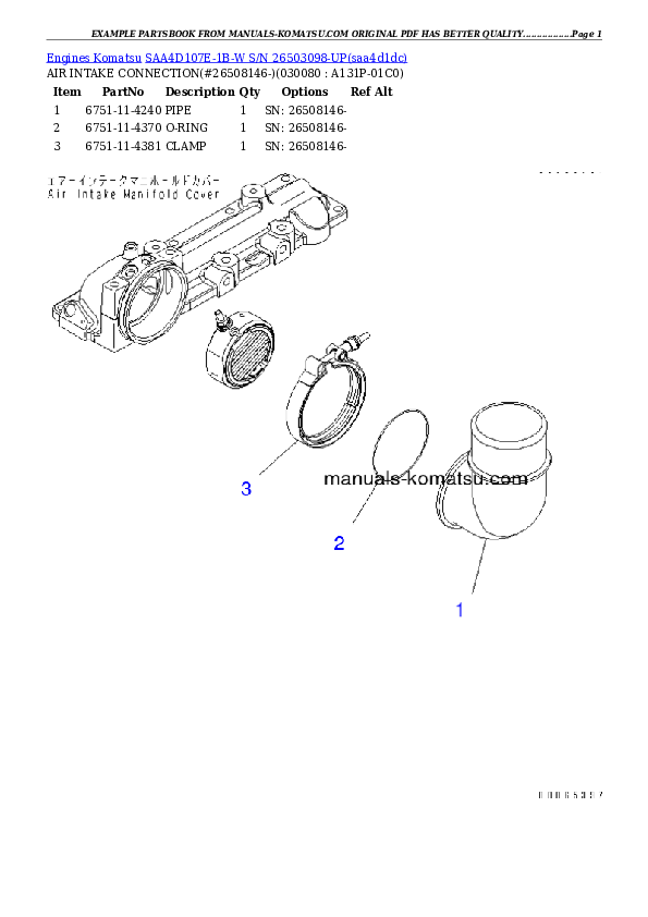 Protected: SAA4D107E-1B-W S/N 26503098-UP Partsbook