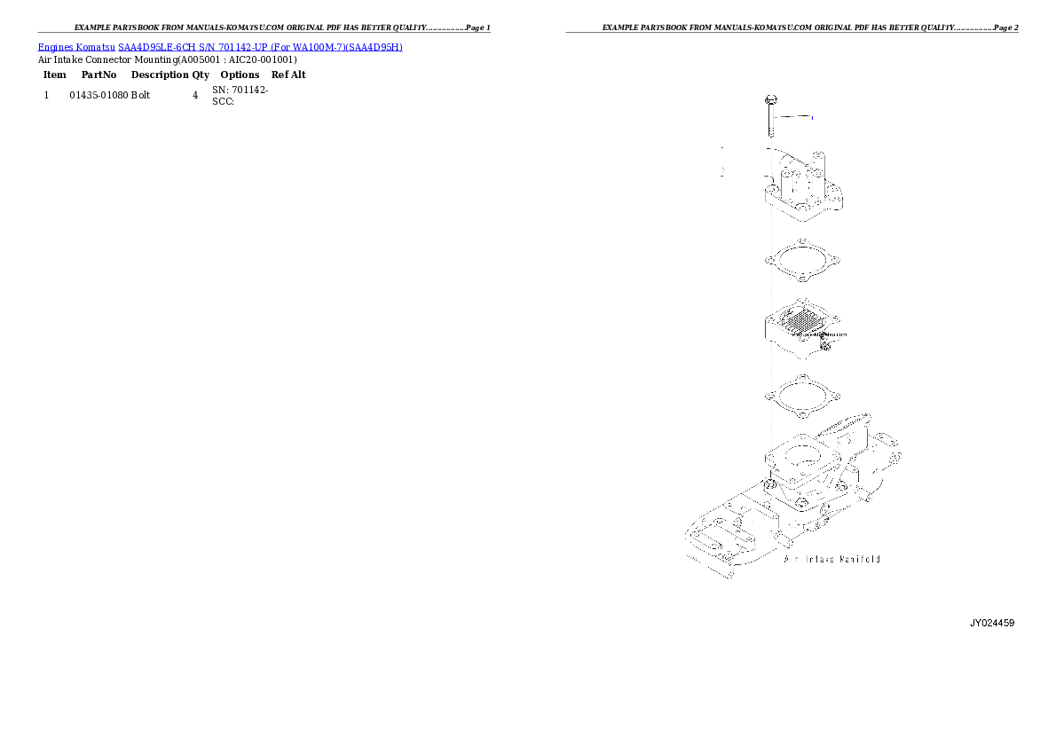 Protected: SAA4D95LE-6CH S/N 701142-UP (For WA100M-7) Partsbook