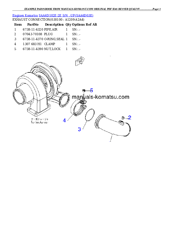 Protected: SAA6D102E-2E S/N .-UP Partsbook