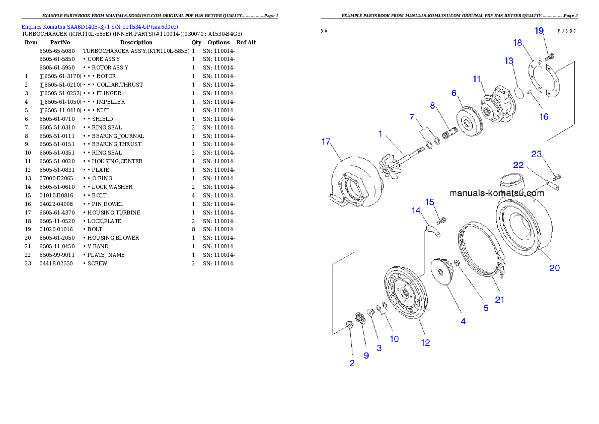 Protected: SAA6D140E-3J-1 S/N 111534-UP Partsbook
