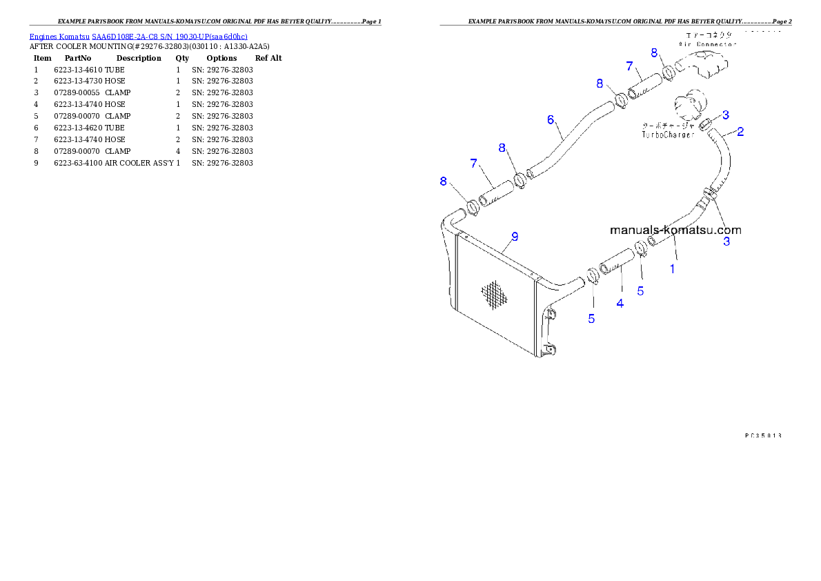 Protected: SAA6D108E-2A-C8 S/N 19030-UP Partsbook