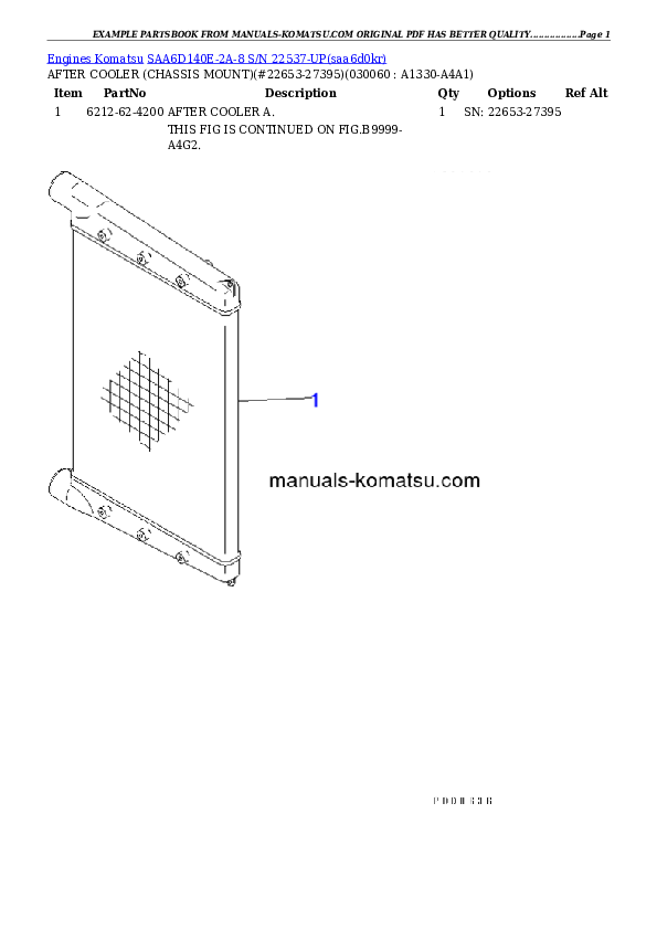 Protected: SAA6D140E-2A-8 S/N 22537-UP Partsbook