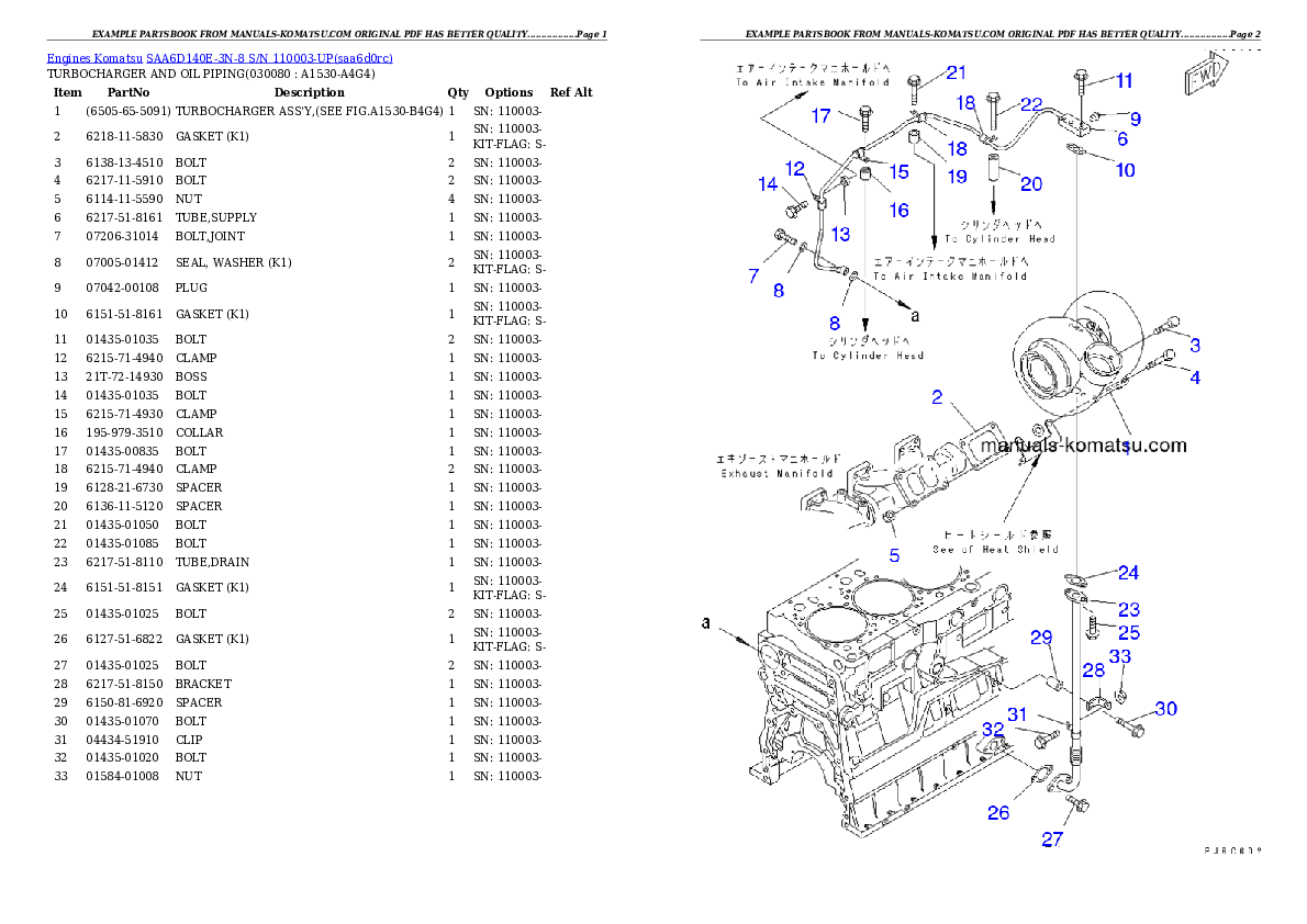 Protected: SAA6D140E-3N-8 S/N 110003-UP Partsbook