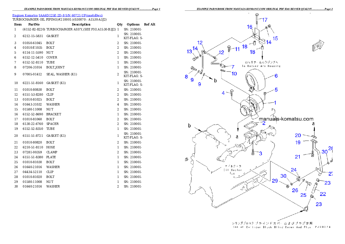 Protected: SAA6D125E-2D-8 S/N 60721-UP Partsbook