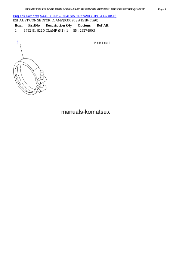 Protected: SAA6D102E-2CC-8 S/N 26274903-UP Partsbook