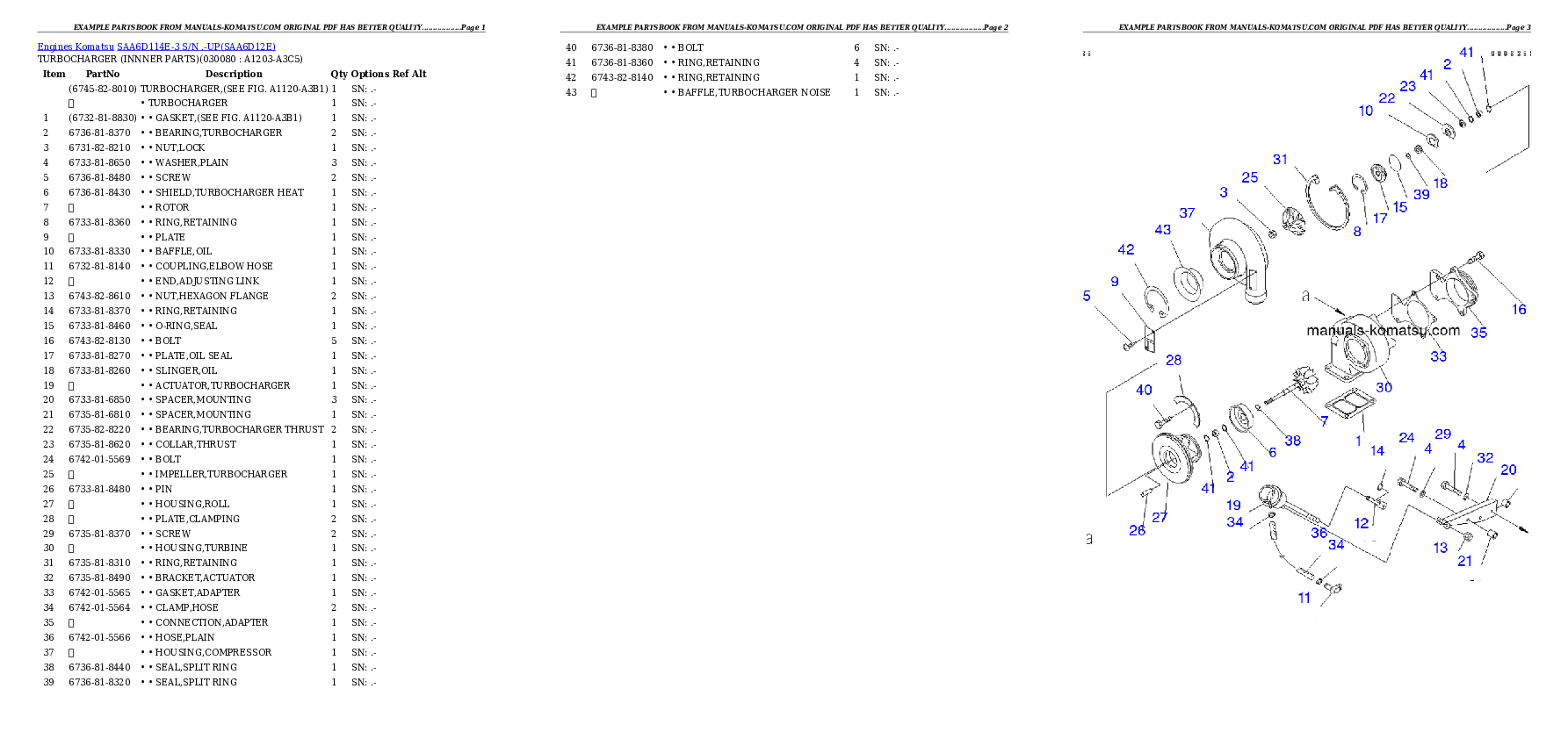Protected: SAA6D114E-3 S/N .-UP Partsbook