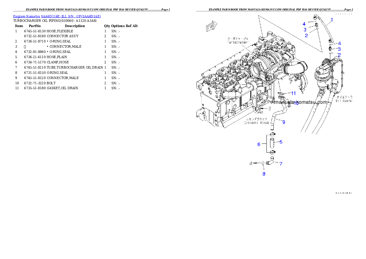 Protected: SAA6D114E-3LL S/N .-UP Partsbook