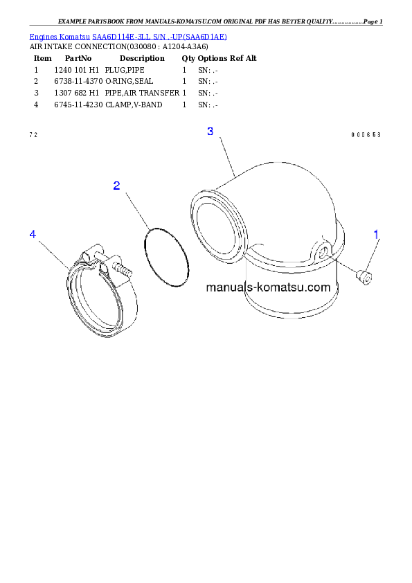 Protected: SAA6D114E-3LL S/N .-UP Partsbook