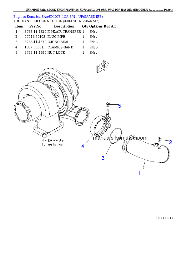 Protected: SAA6D107E-1CA S/N .-UP Partsbook