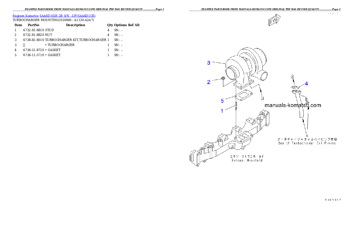 Protected: SAA6D102E-2B S/N .-UP Partsbook