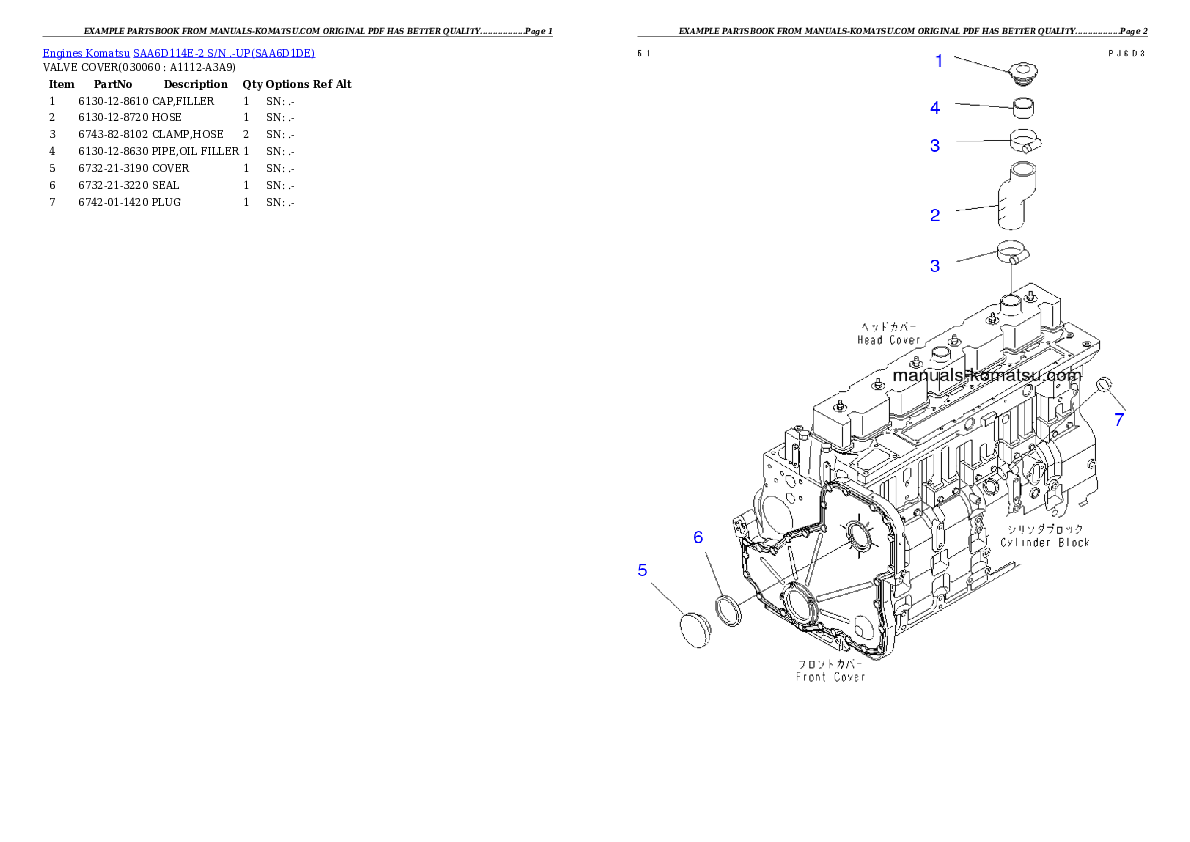 Protected: SAA6D114E-2 S/N .-UP Partsbook