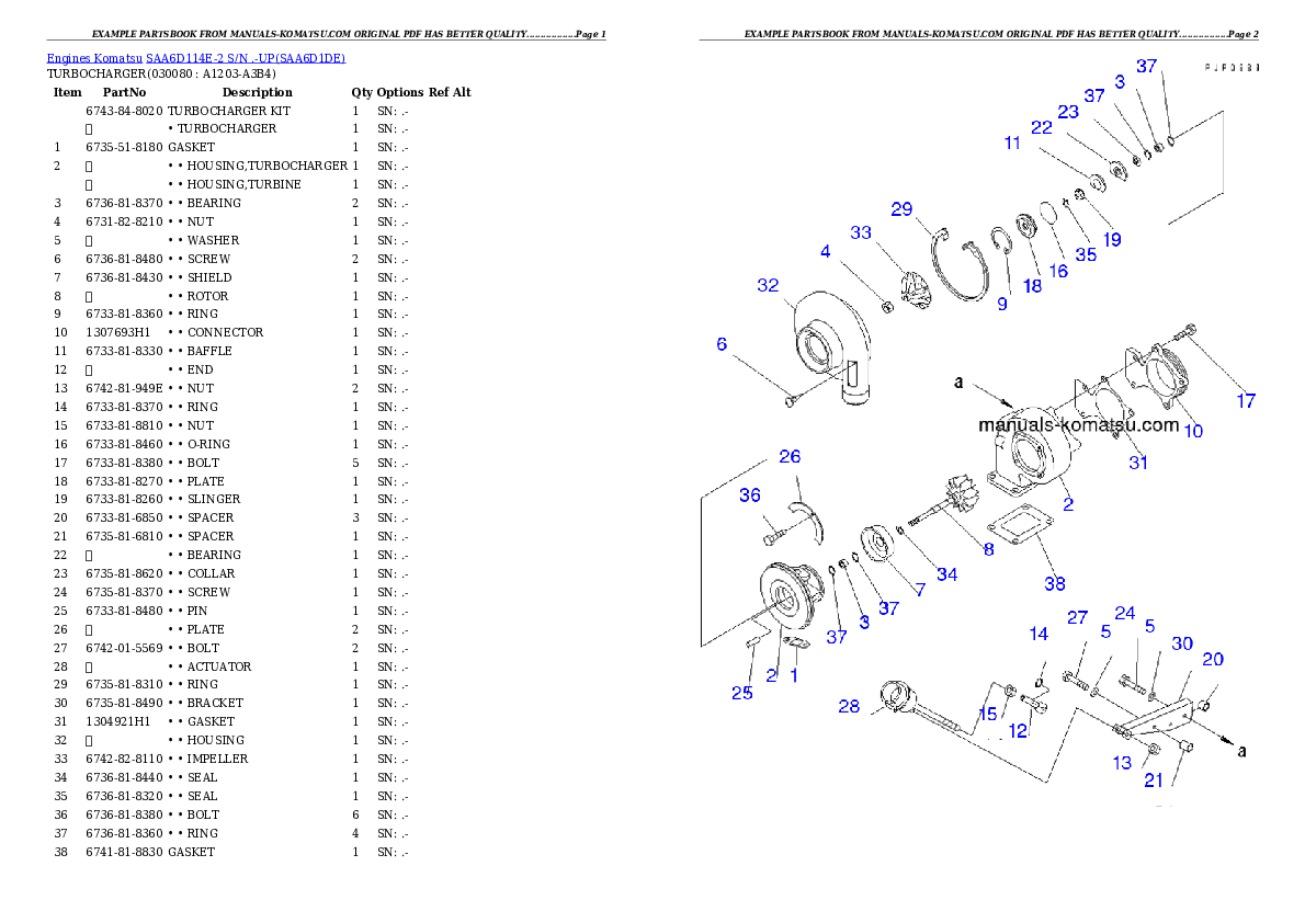 Protected: SAA6D114E-2 S/N .-UP Partsbook
