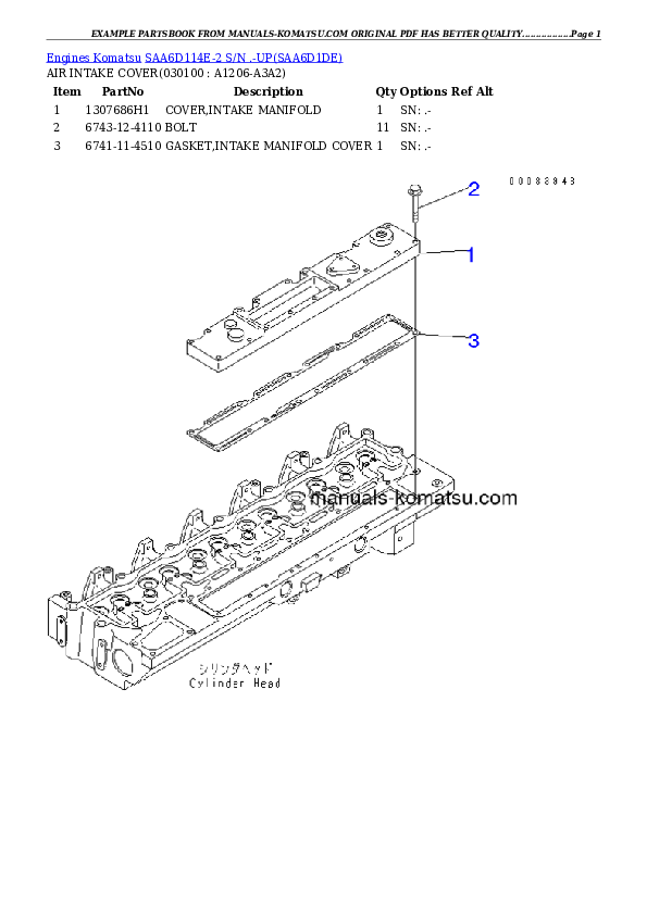 Protected: SAA6D114E-2 S/N .-UP Partsbook