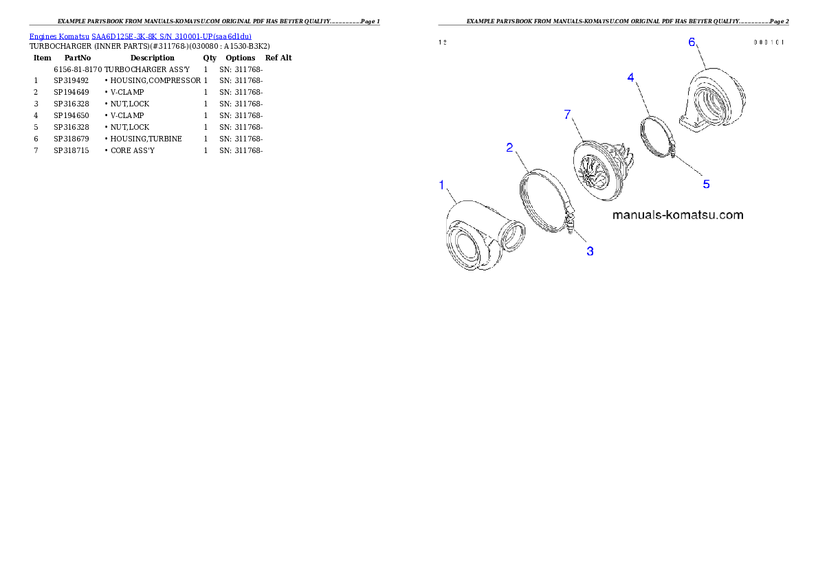 Protected: SAA6D125E-3K-8K S/N 310001-UP Partsbook