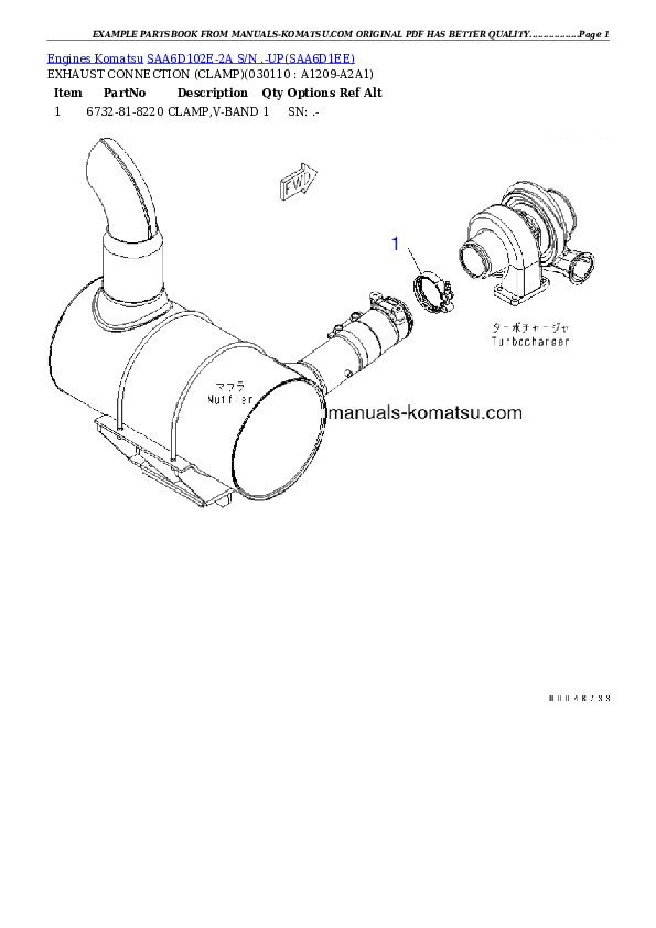 Protected: SAA6D102E-2A S/N .-UP Partsbook