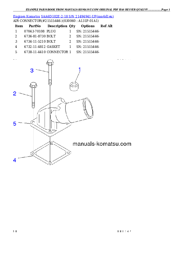 Protected: SAA6D102E-2-18 S/N 21494941-UP Partsbook