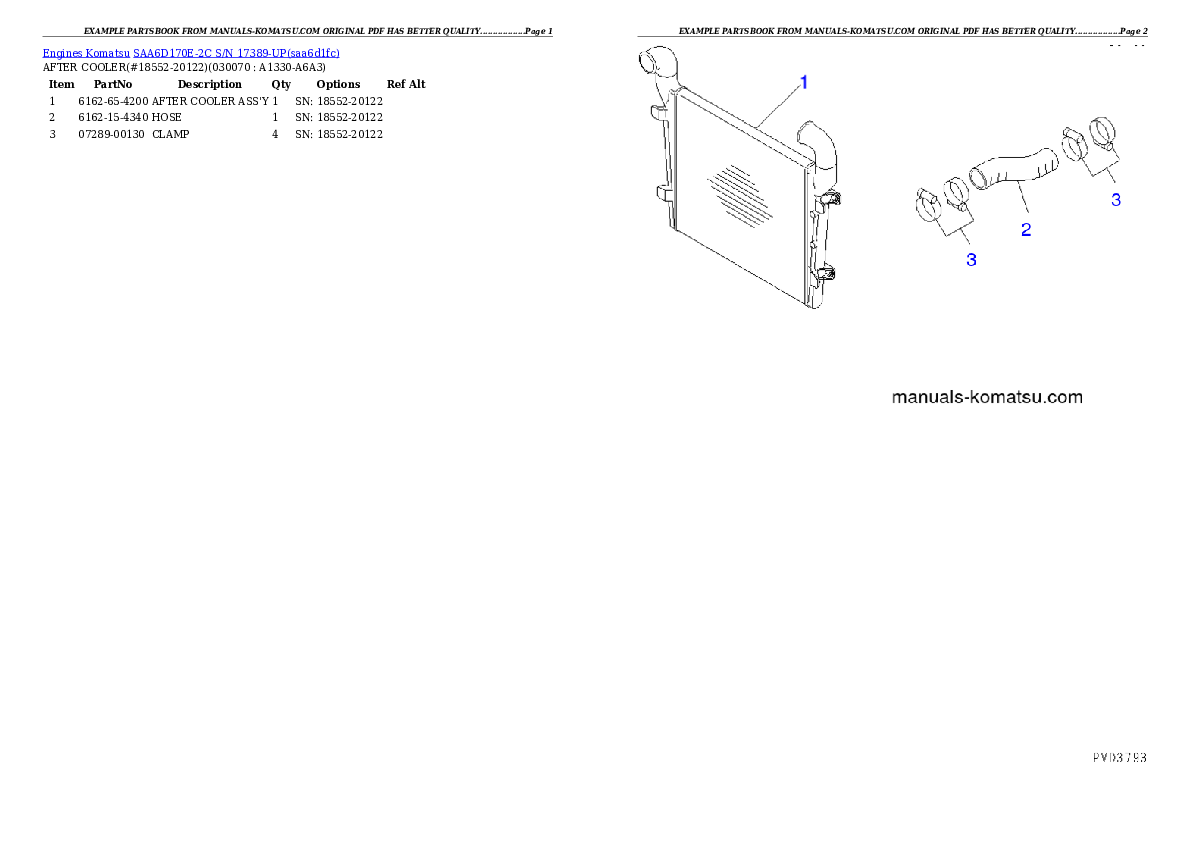 Protected: SAA6D170E-2C S/N 17389-UP Partsbook