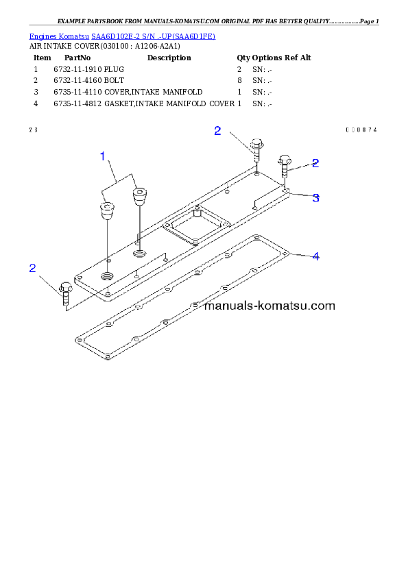 Protected: SAA6D102E-2 S/N .-UP Partsbook