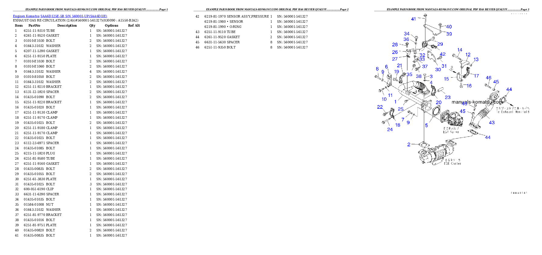 Protected: SAA6D125E-5B S/N 560001-UP Partsbook