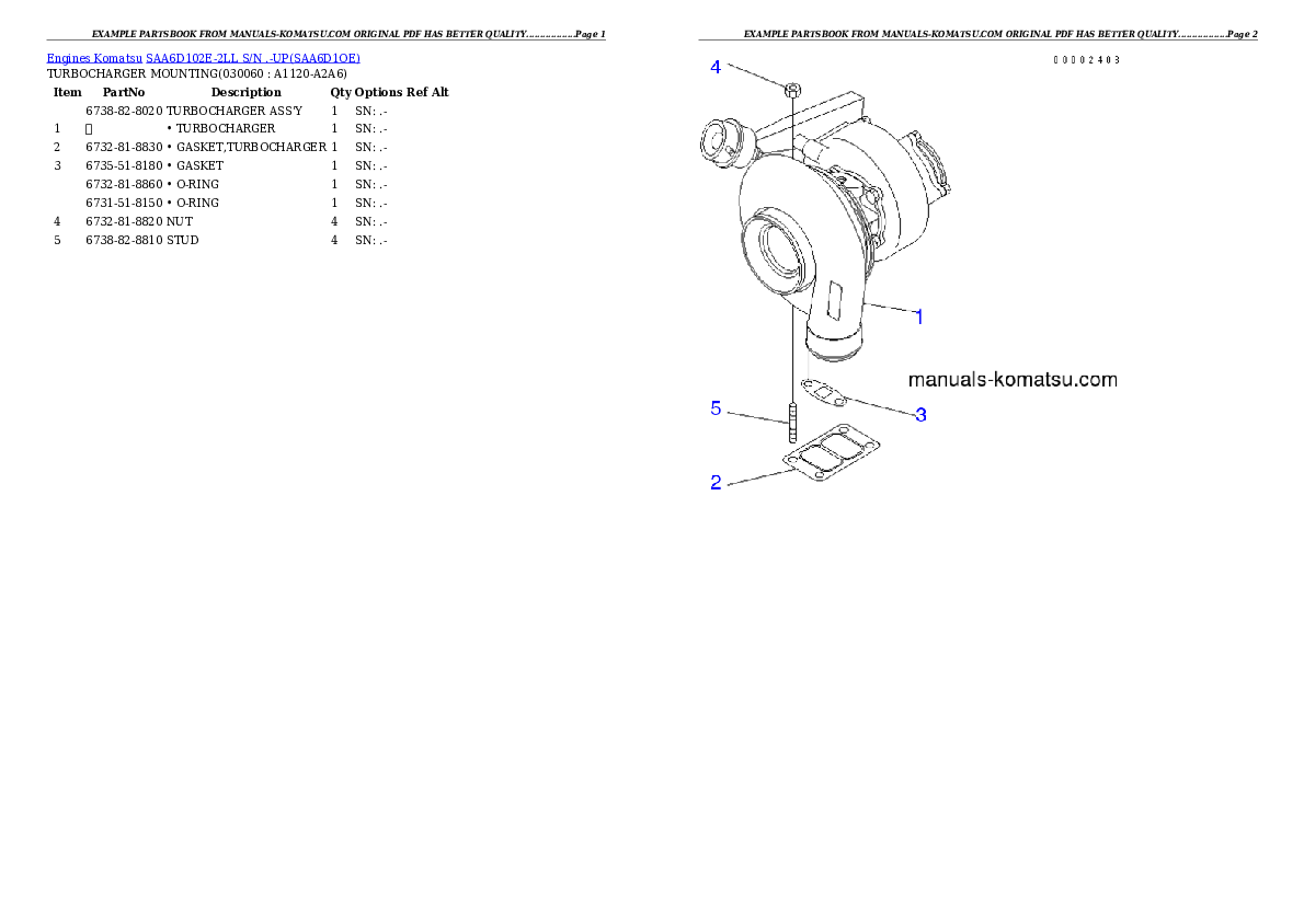 Protected: SAA6D102E-2LL S/N .-UP Partsbook