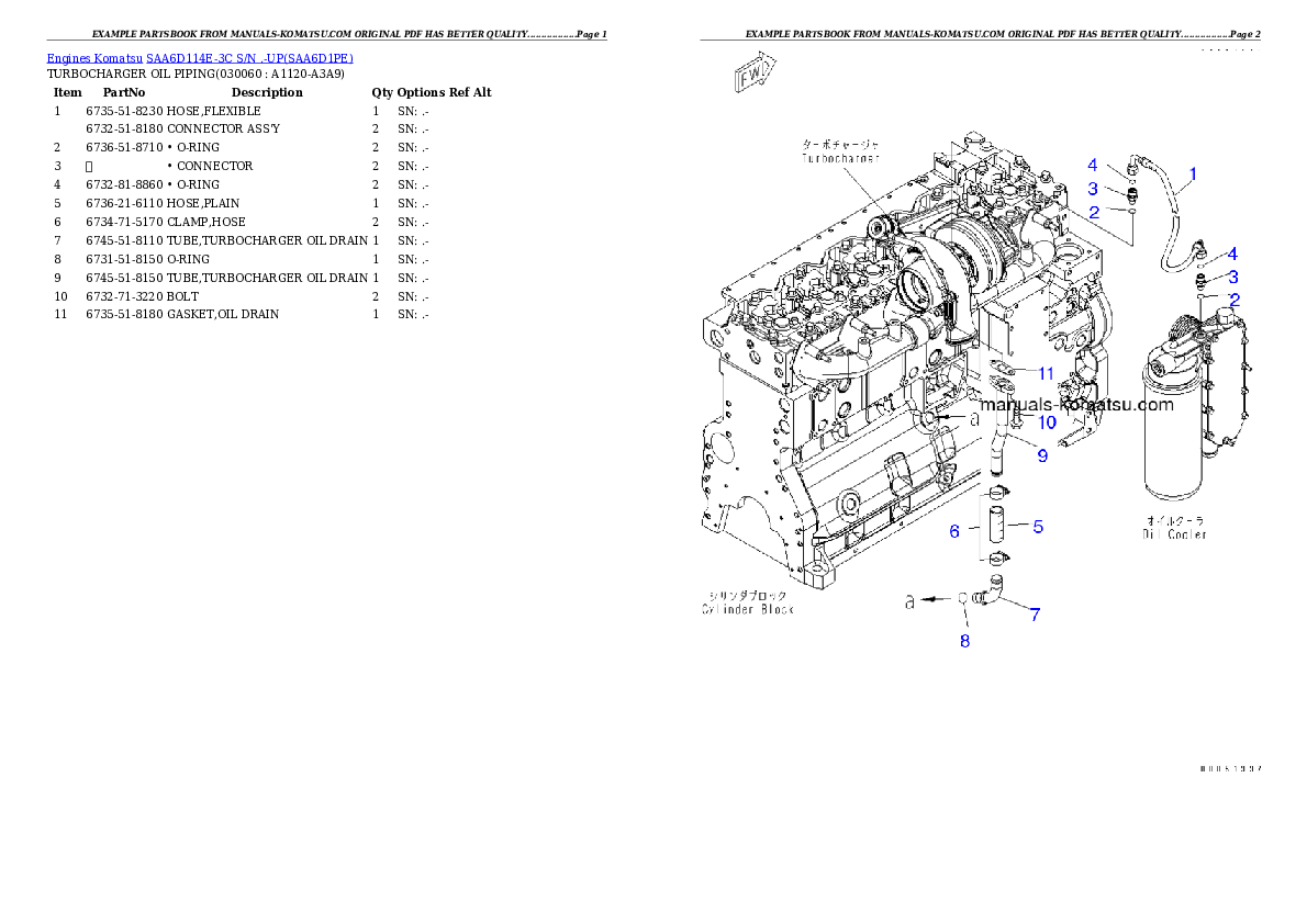 Protected: SAA6D114E-3C S/N .-UP Partsbook