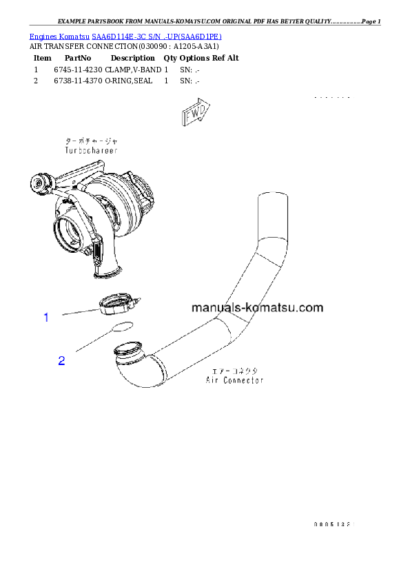 Protected: SAA6D114E-3C S/N .-UP Partsbook