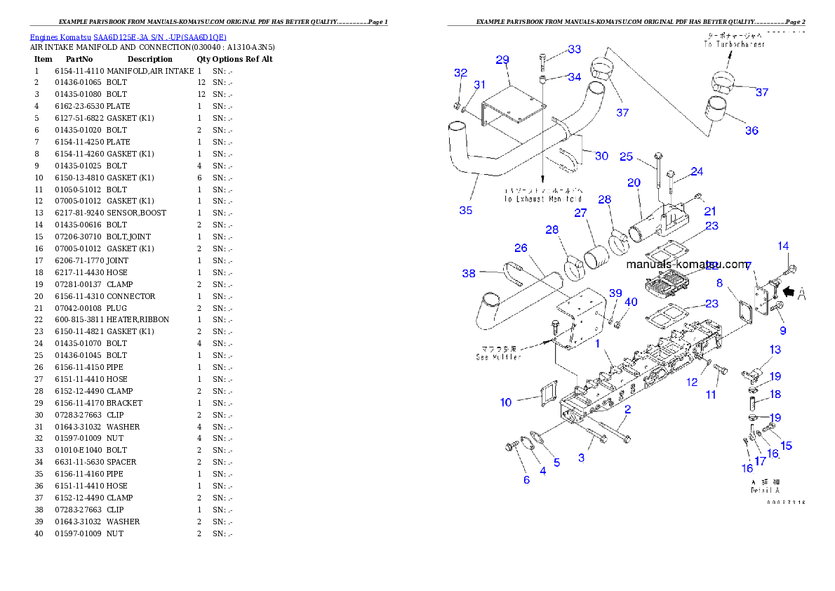 Protected: SAA6D125E-3A S/N .-UP Partsbook