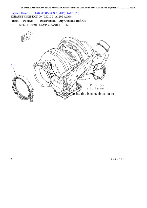 Protected: SAA6D114E-3A S/N .-UP Partsbook