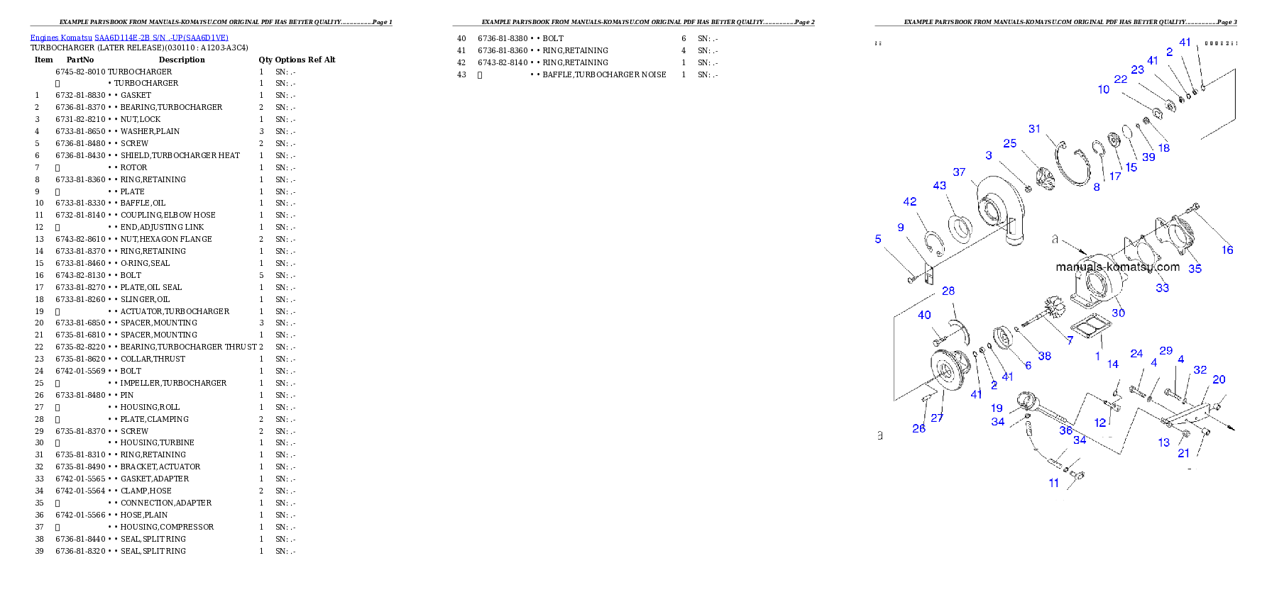 Protected: SAA6D114E-2B S/N .-UP Partsbook