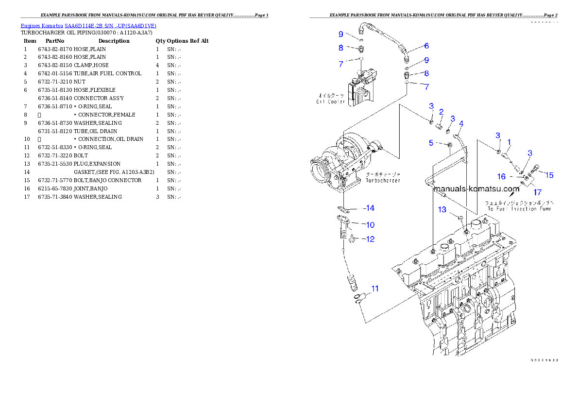Protected: SAA6D114E-2B S/N .-UP Partsbook