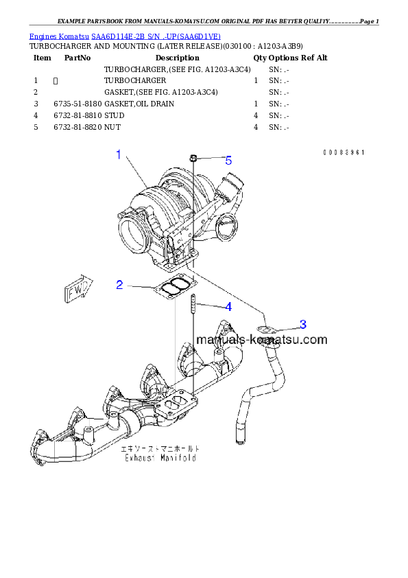 Protected: SAA6D114E-2B S/N .-UP Partsbook