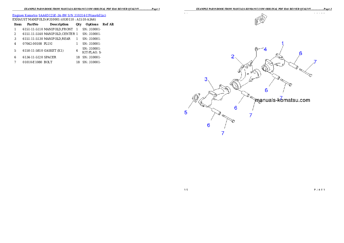 Protected: SAA6D125E-3A-8W S/N 310314-UP Partsbook