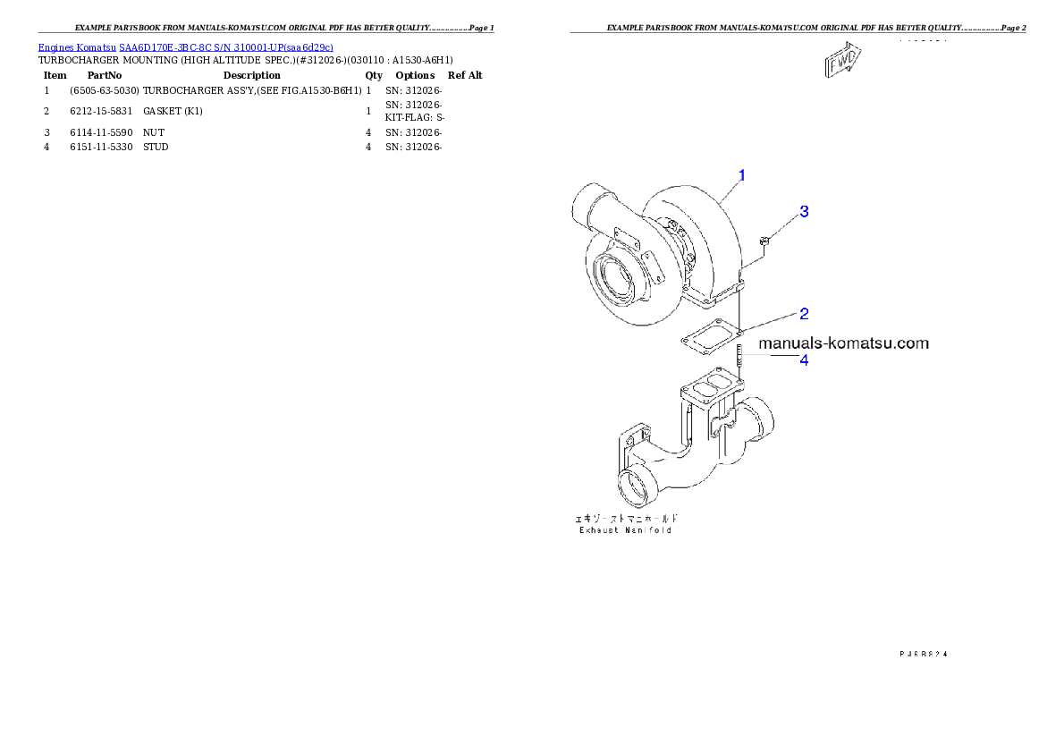 Protected: SAA6D170E-3BC-8C S/N 310001-UP Partsbook