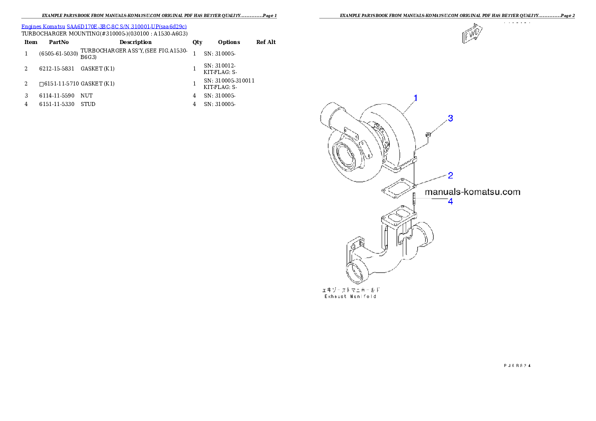 Protected: SAA6D170E-3BC-8C S/N 310001-UP Partsbook