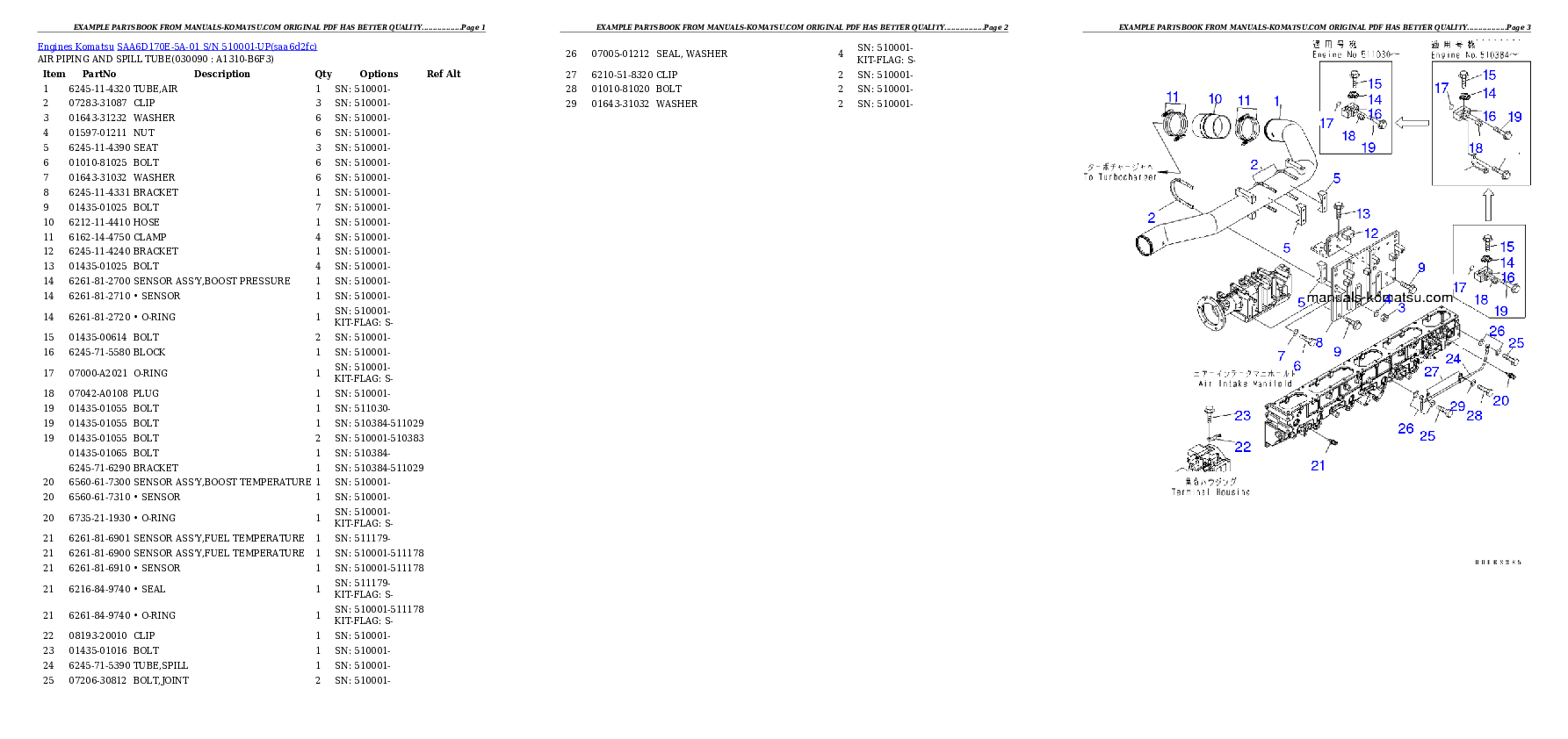 Protected: SAA6D170E-5A-01 S/N 510001-UP Partsbook