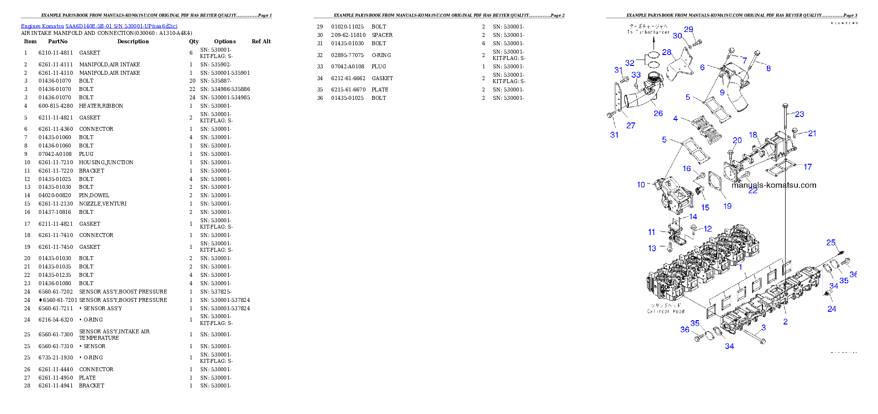 Protected: SAA6D140E-5B-01 S/N 530001-UP Partsbook