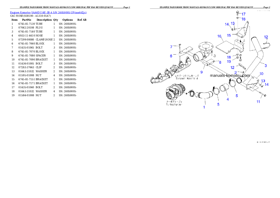 Protected: SAA6D114E-3B-A S/N 26850005-UP Partsbook