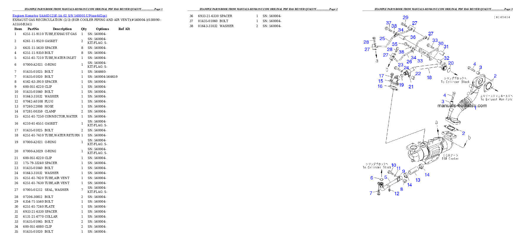 Protected: SAA6D125E-5A-02 S/N 560001-UP Partsbook