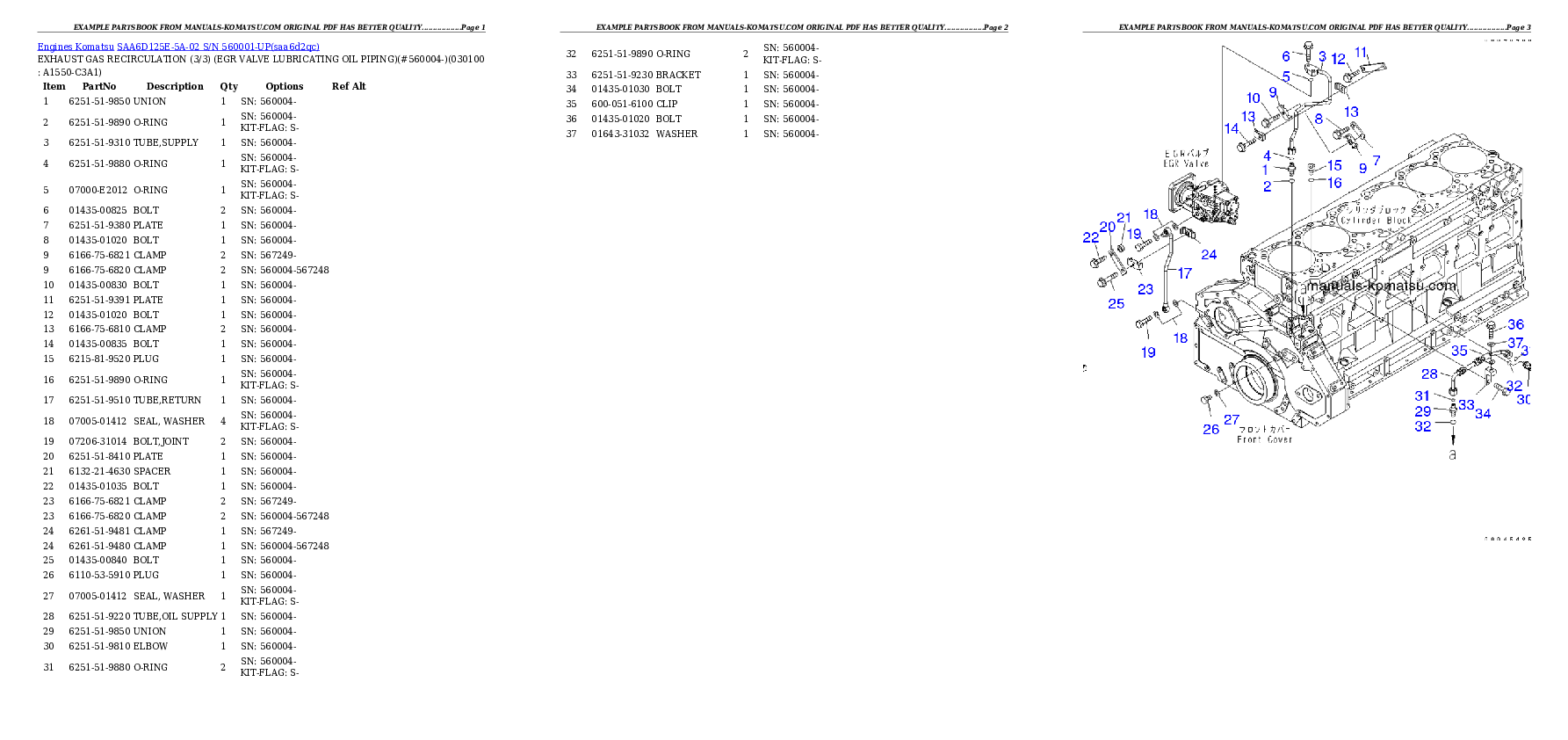 Protected: SAA6D125E-5A-02 S/N 560001-UP Partsbook