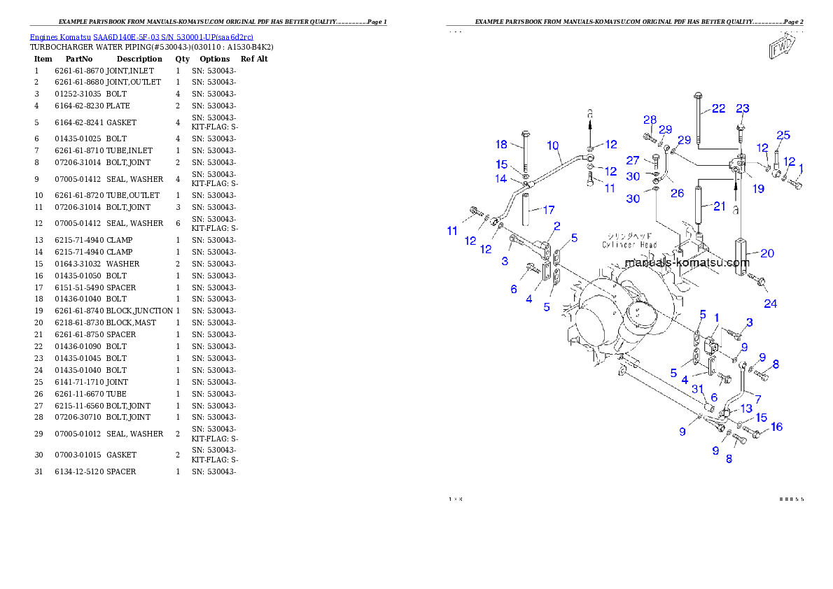 Protected: SAA6D140E-5F-03 S/N 530001-UP Partsbook