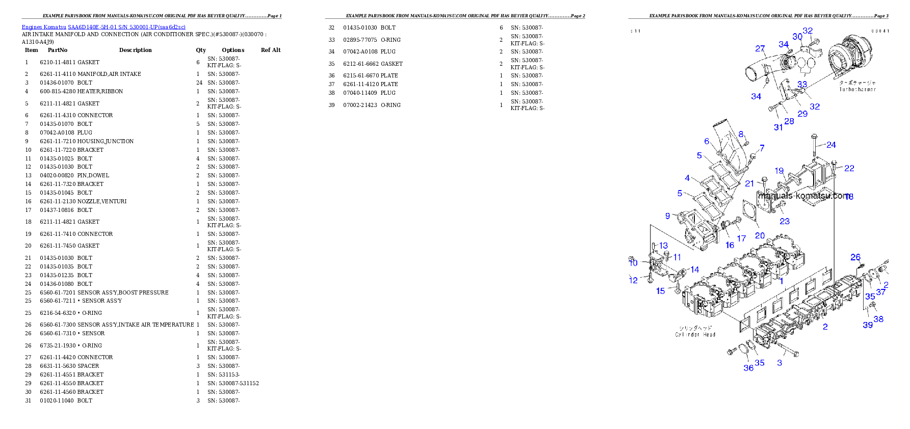 Protected: SAA6D140E-5H-01 S/N 530001-UP Partsbook