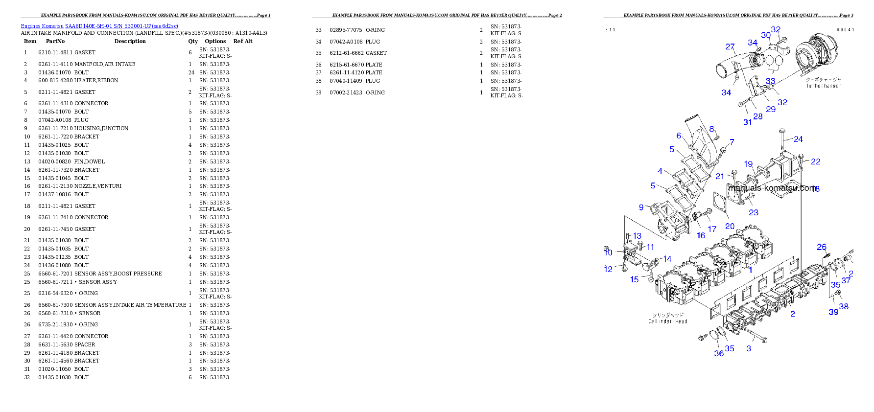 Protected: SAA6D140E-5H-01 S/N 530001-UP Partsbook