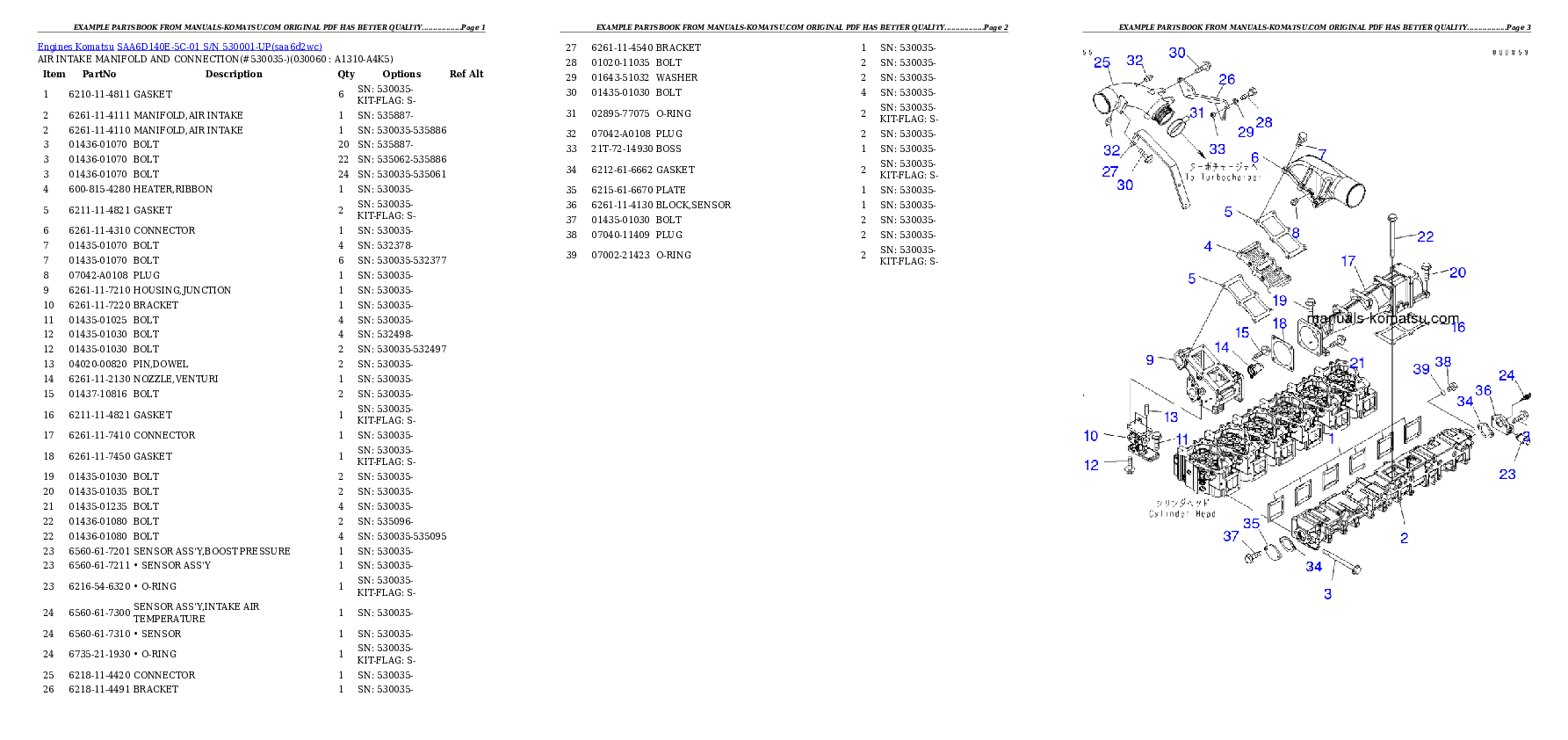 Protected: SAA6D140E-5C-01 S/N 530001-UP Partsbook