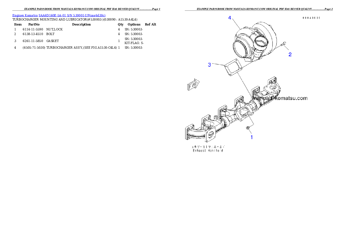 Protected: SAA6D140E-5A-01 S/N 530001-UP Partsbook