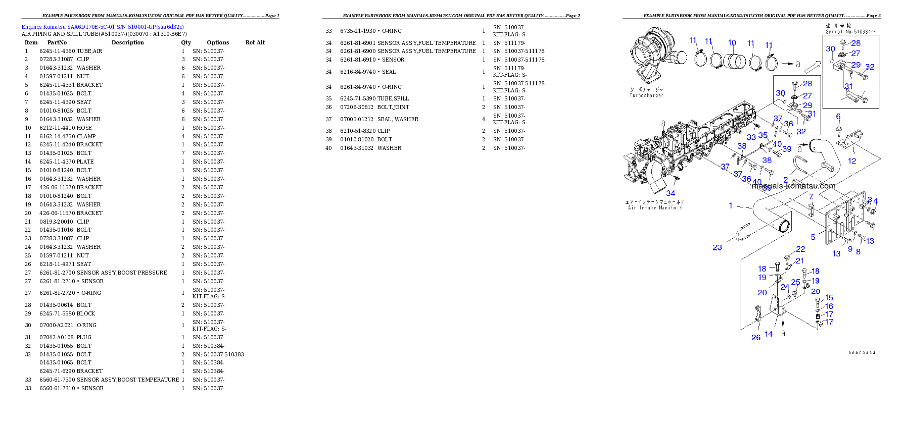 Protected: SAA6D170E-5C-01 S/N 510001-UP Partsbook