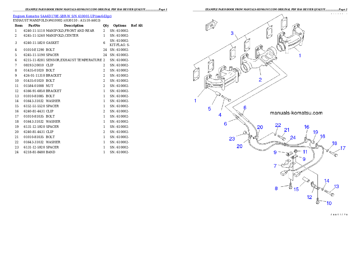 Protected: SAA6D170E-5BR-W S/N 610001-UP Partsbook