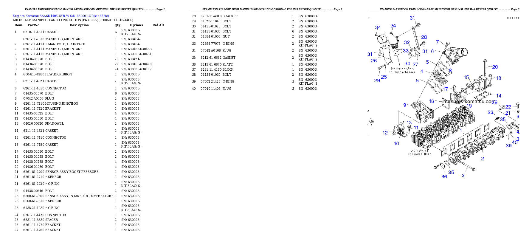 Protected: SAA6D140E-5FR-W S/N 630001-UP Partsbook